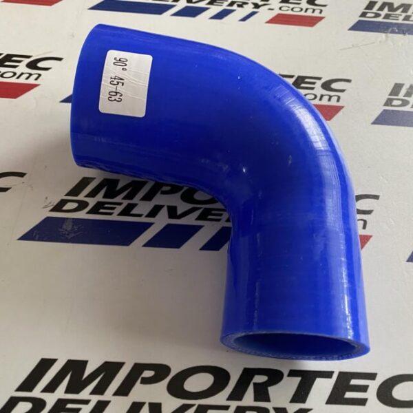 Acople 45mm 1.75″ – 63mm 2.5″ curvo a 90 grados azul