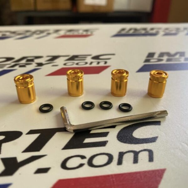 Tapones para llantas con llave Allen DORADO
