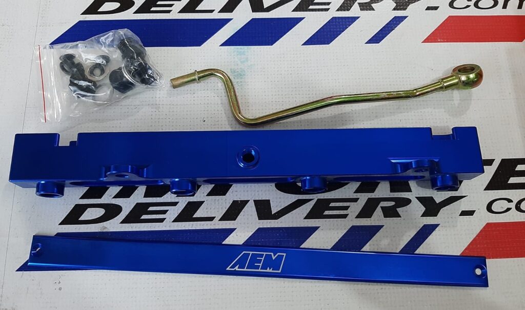 Riel de inyectores AEM  para Serie K Azul - Image 2