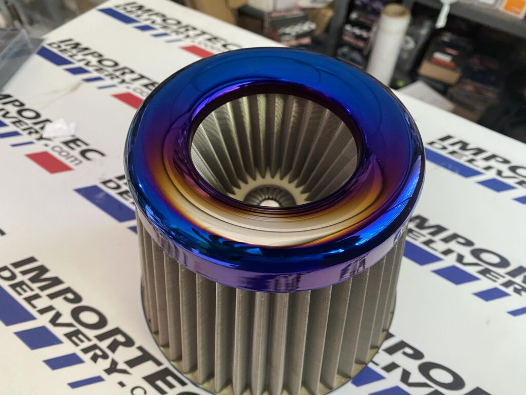 Filtro 3" para pipa burnt blue de malla metálica - Image 2