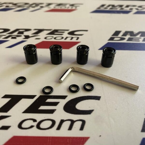Tapones para llantas con llave Allen NEGRO