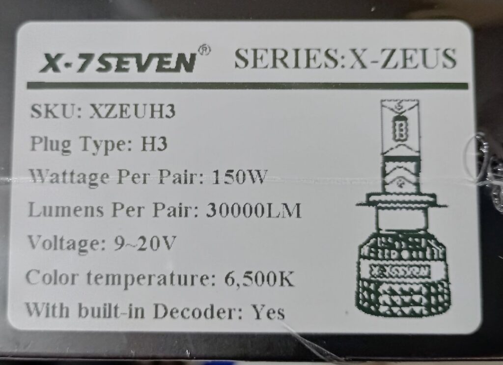 Led X-7 SEVEN X-Zeus para faroles (PAR) - Image 2