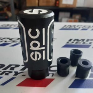 Pomo SPARCO 8.5cms negro con blanco