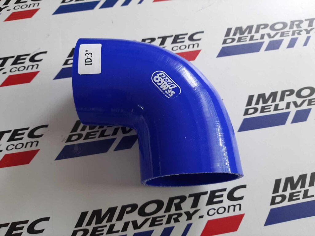 Acople Samco 76mm 3″ curvo 90 grados