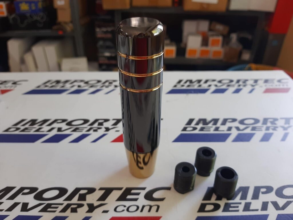 Pomo sin logo 13cms Negro/Dorado