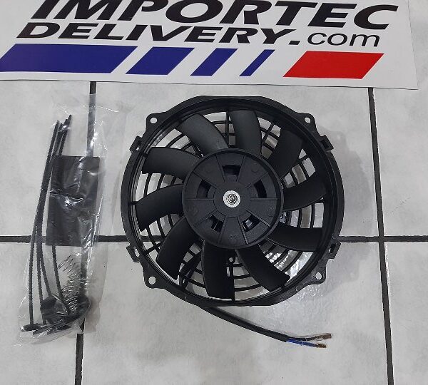 Ventilador universal de aspas curvas 10" 12v