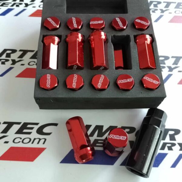 Tuercas largas RAYS de acero 12x1.5