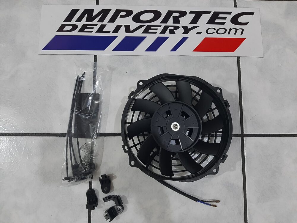 Ventilador universal de aspas curvas 7" 12v