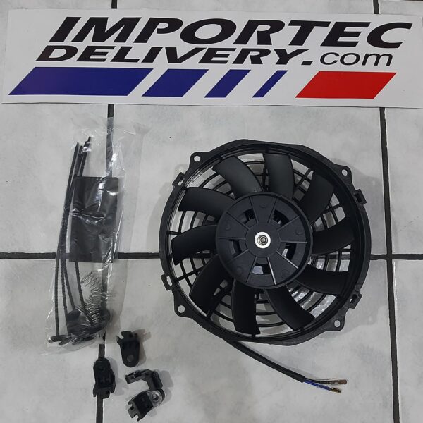 Ventilador universal de aspas curvas 7" 12v