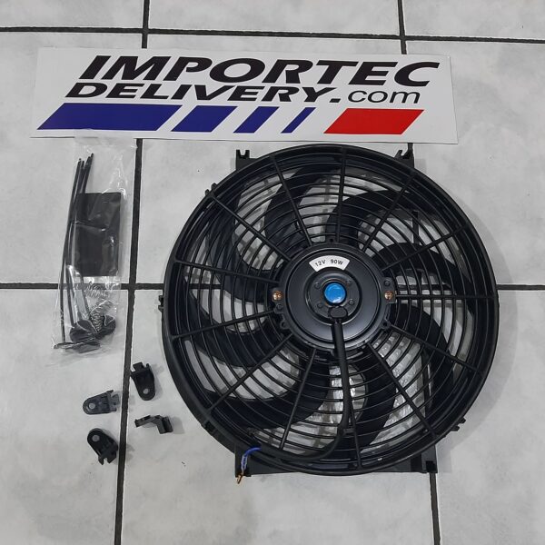 Ventilador universal de aspas curvas 12" 12v