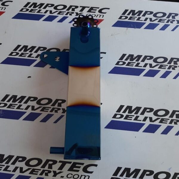 Depósito universal de aluminio para líquido refrigerante de motor de 500ml, color Burnt Blue