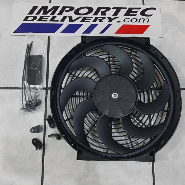 Ventilador universal de aspas curvas 14" 12v