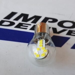 Foco 1073/1034 de 1 y 2 contacto base metálica Blanco Vidrio NORMAL