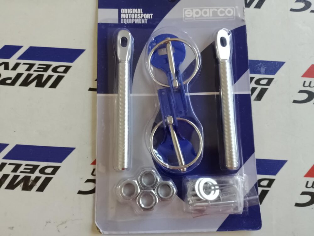 Seguros para capó de aluminio Sparco Azul