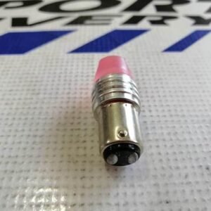 Foco 1034/1157 LED base metálica NORMAL 2 contactos rojo cerámico
