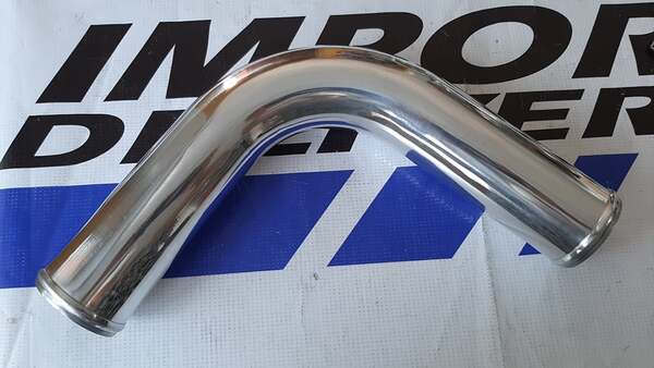 Tubo aluminio para intercooler 2.50″ a 90 grados 600mm