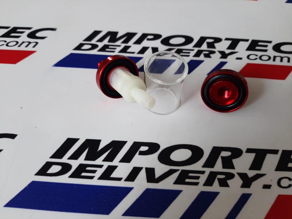 Filtro de aluminio y vidrio para gasolina 1/4 (7mm) pequeño - Image 3