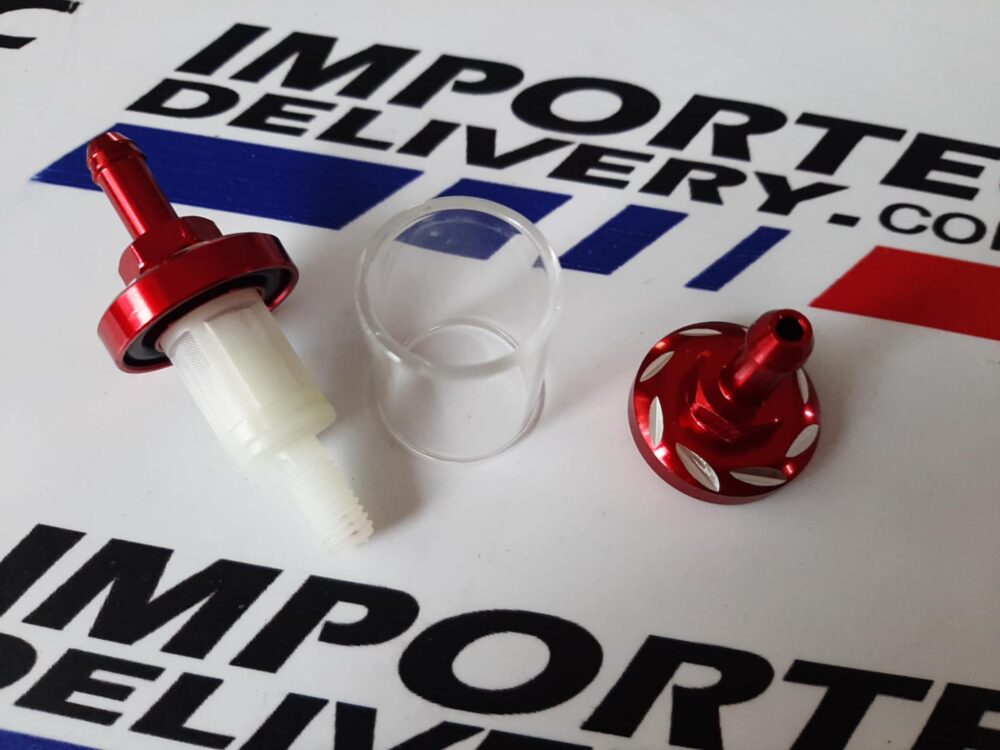 Filtro de aluminio y vidrio para gasolina 1/4 (7mm) pequeño - Image 4