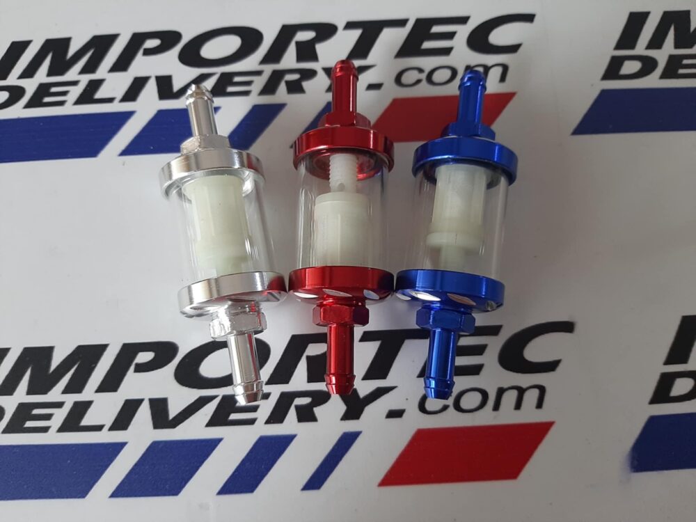 Filtro de aluminio y vidrio para gasolina 1/4 (7mm) pequeño - Image 2