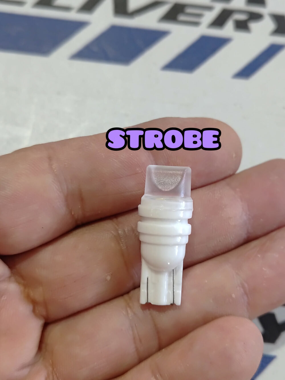 Foco T10 ámbar led cerámica Strober