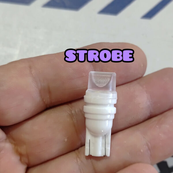 Foco T10 ámbar led cerámica Strober