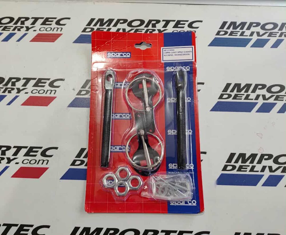 Seguros para capó de aluminio Sparco NEGROS