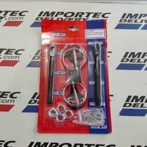 Seguros para capó de aluminio Sparco NEGROS