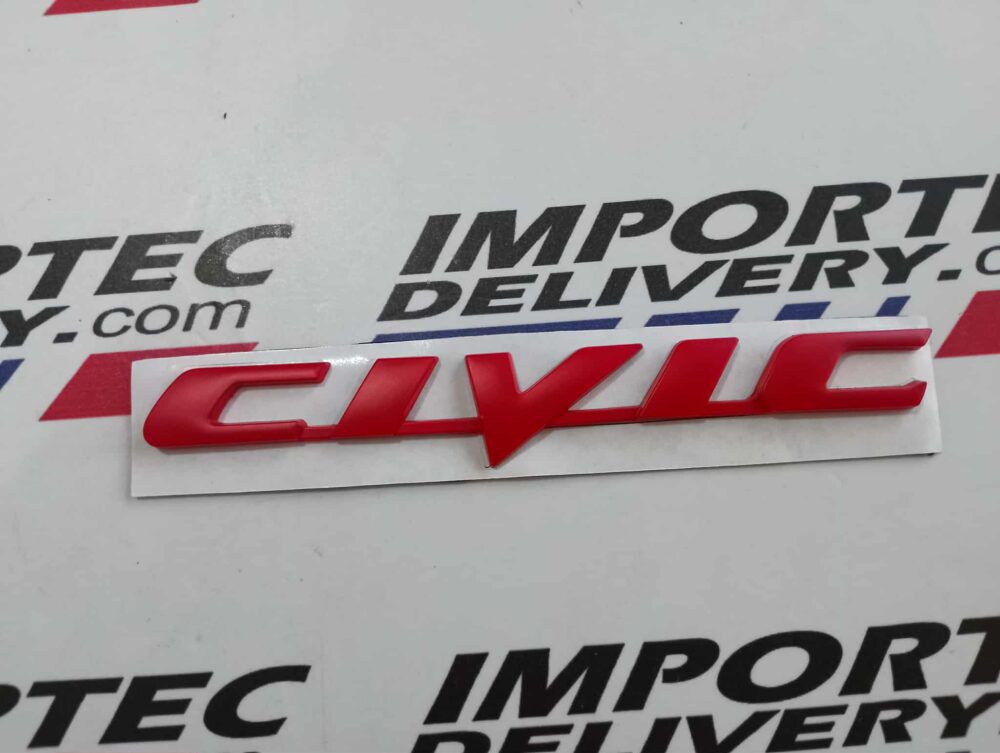 Emblema de Civic para baúl Metálico