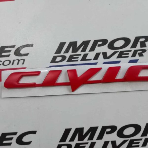 Emblema de Civic para baúl Metálico