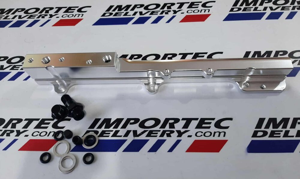 Riel para gasolina AEM para B16-B18 plateado - Image 2