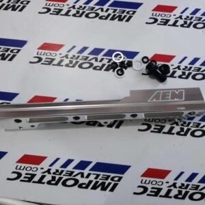 Riel para gasolina AEM para B16-B18 plateado