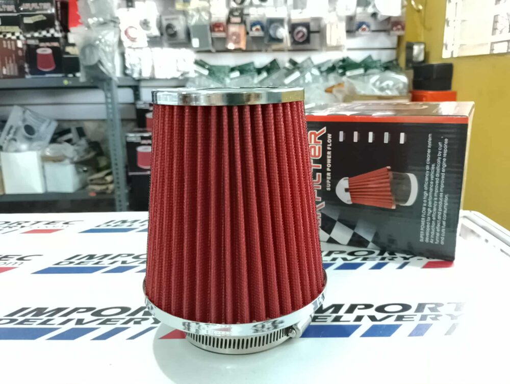 Filtro 2.5" para pipa HKS de alto flujo pequeño rojo