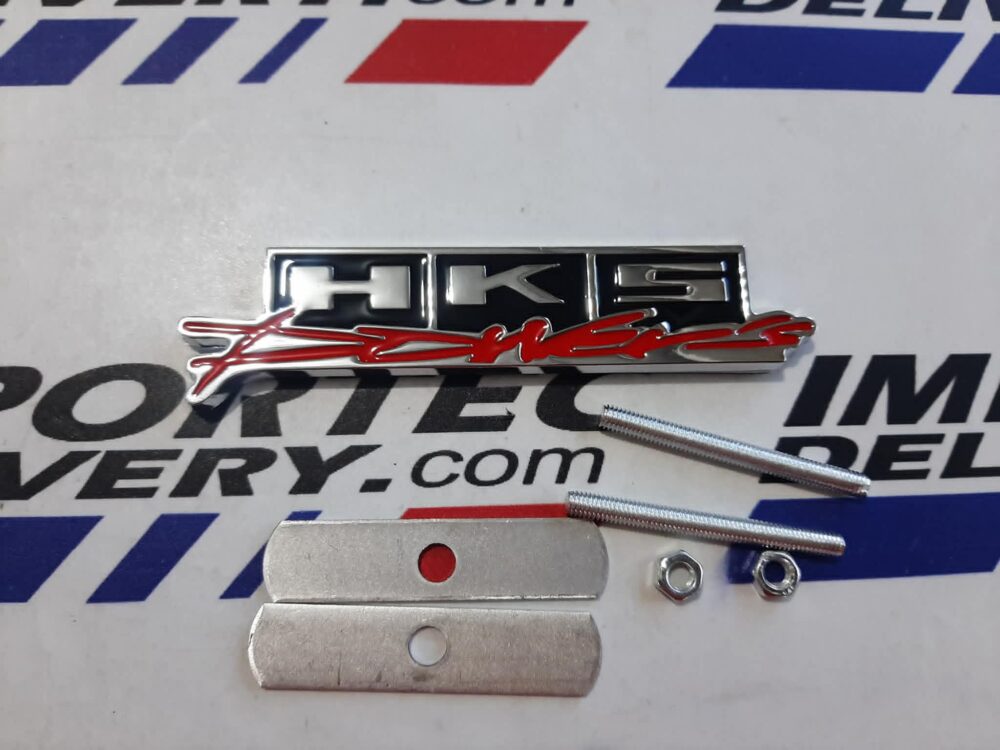 Emblema metálico para parrilla HKS POWER´S