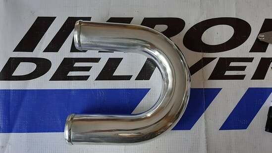 Tubo aluminio para intercooler 3″ 180 grados 600mm