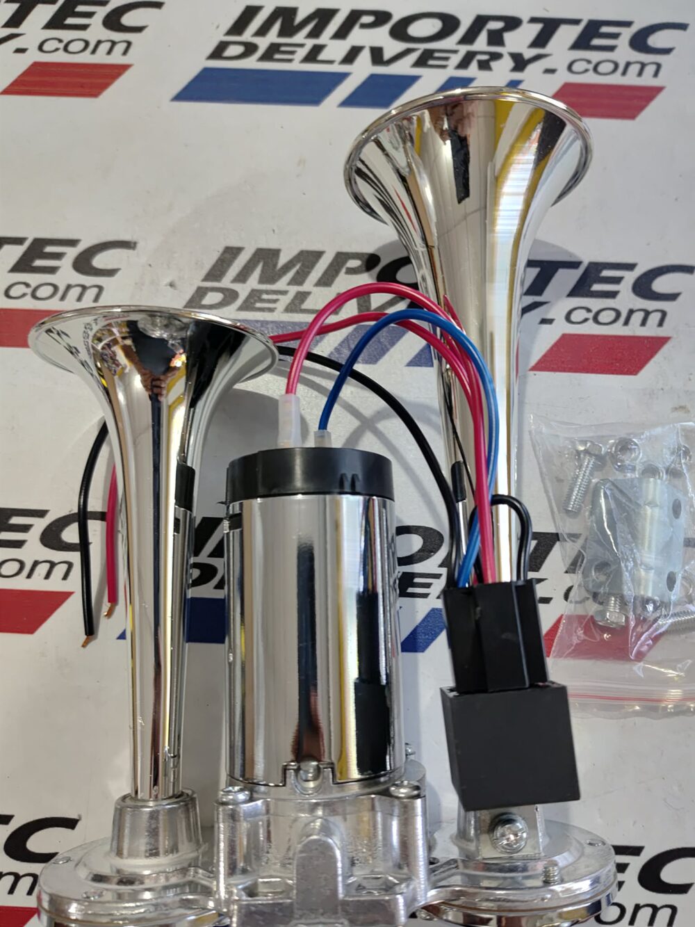 kit de cornetas de aire con compresor elect. 12v