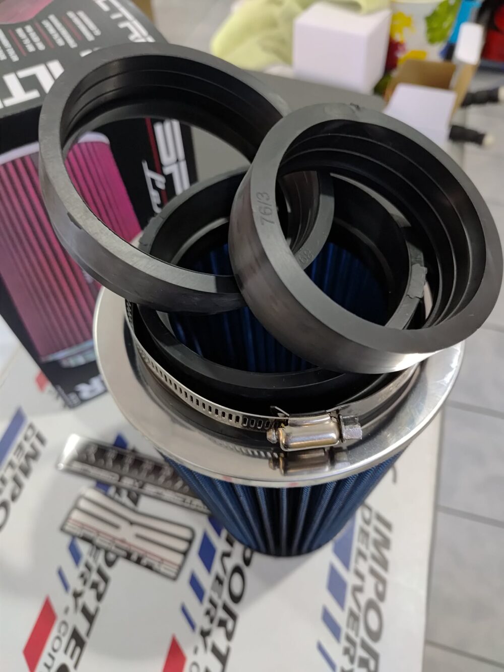 Filtro 4" SPECTRE para pipa (largo) con adaptadores de 3.5" y 3" - Image 4